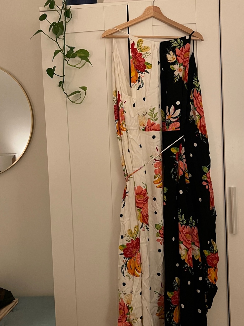 FARM Rio Black & White Floral Wrap Dress XL new with tag - Picture 4 of 12